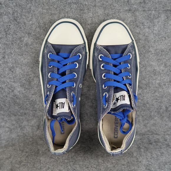 Converse Shoes Womens 7 Casual Sneakers All Star Low Lace Up Trainer Canvas Blue - Picture 8 of 13